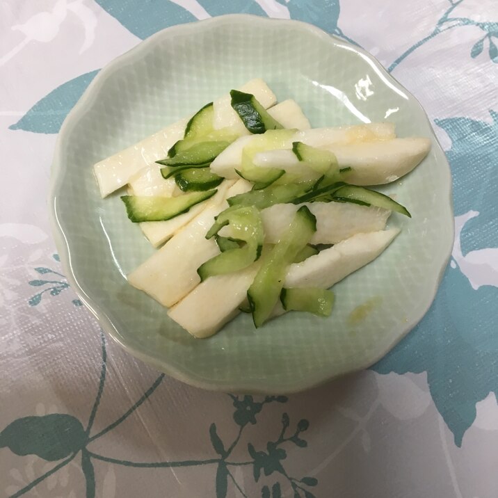 自然薯ときゅうりの和え物(*^^*)☆